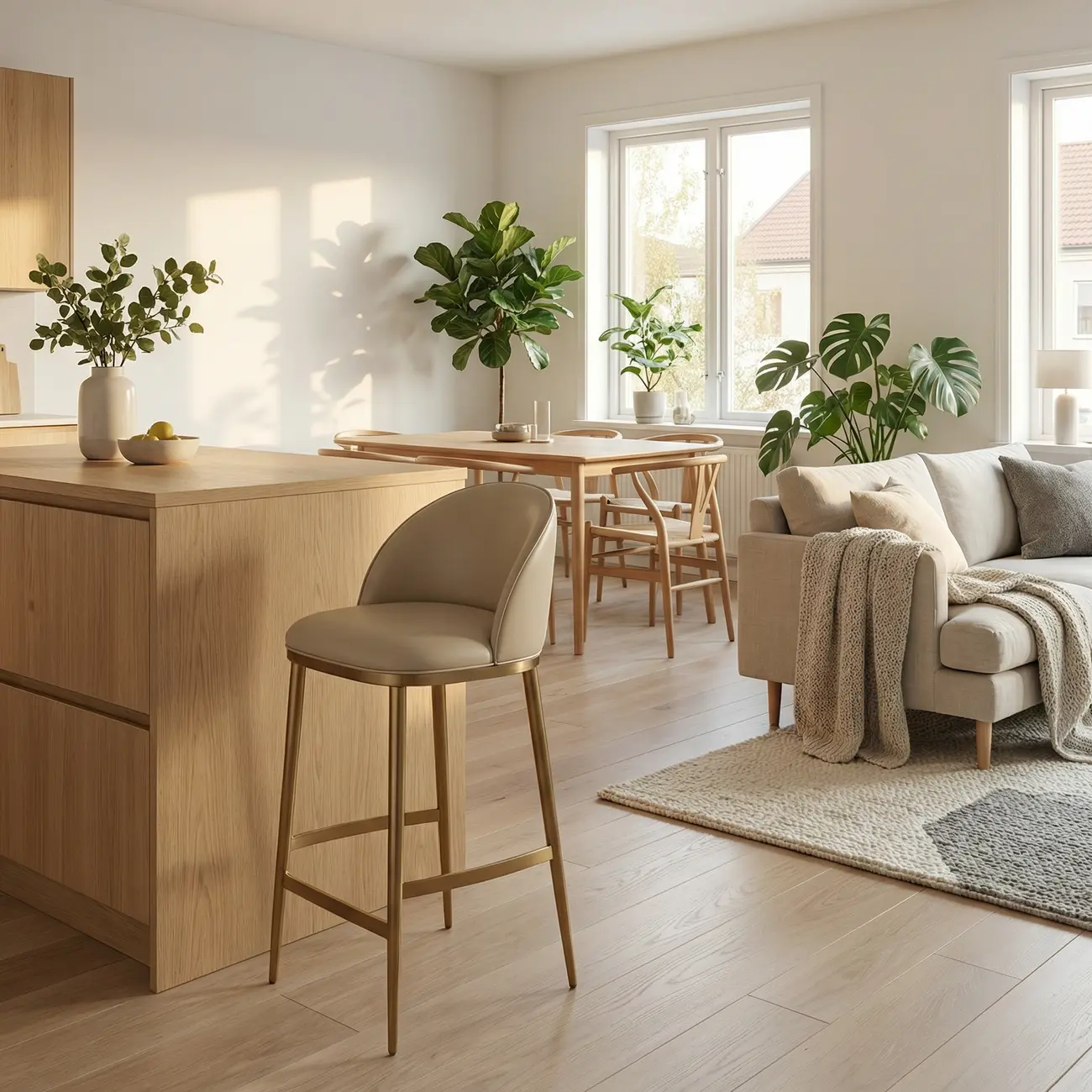 Mid Century Modern Leather Bar Stools Counter Height Image - 3 | homeyfad