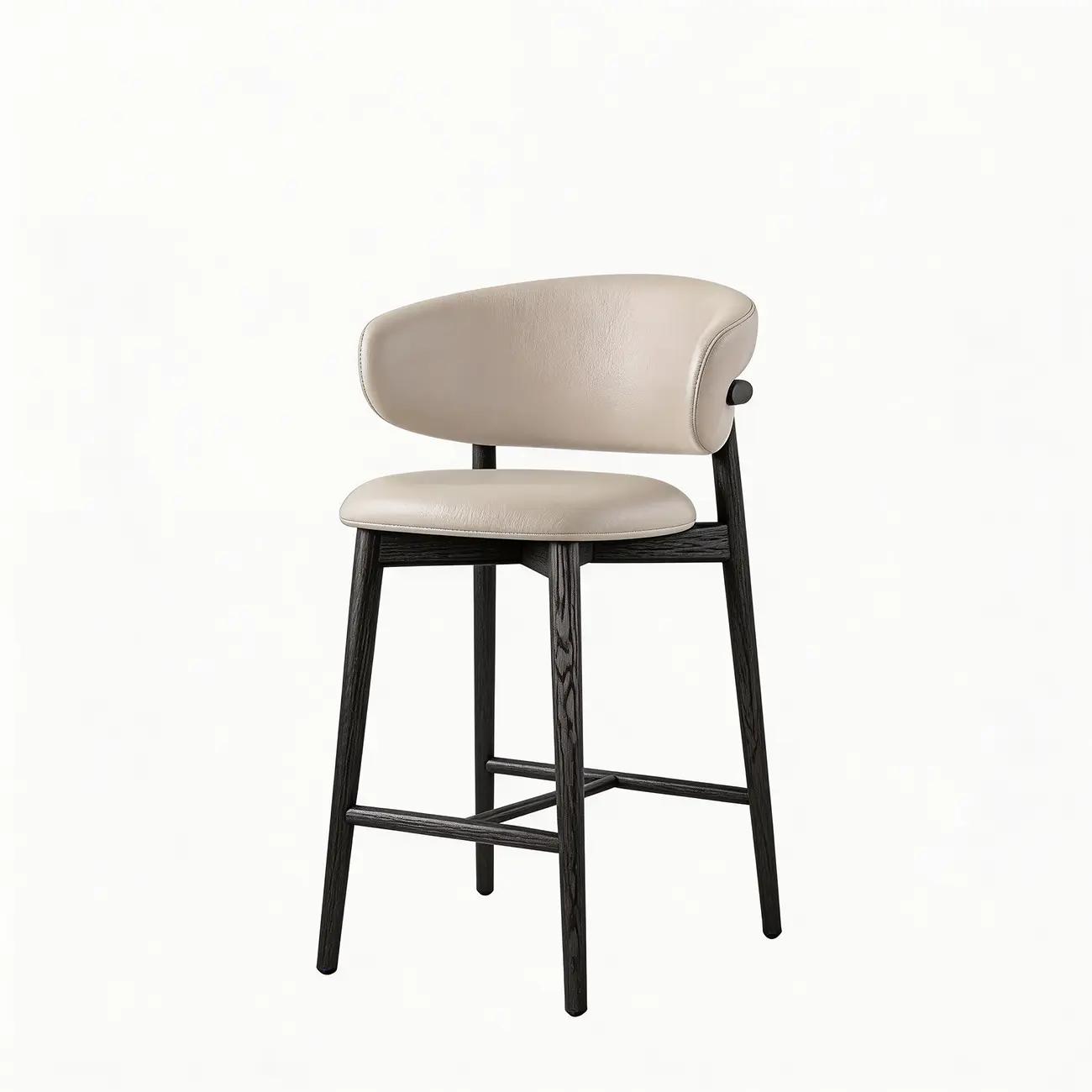 Modern Fabric Upholstered Counter Height Bar Stools Image - 9 | homeyfad