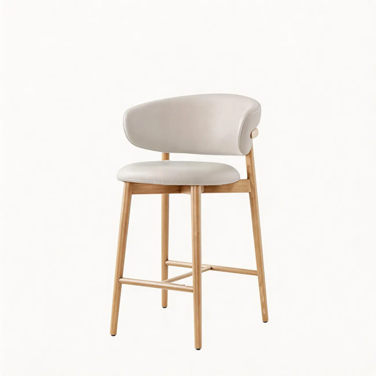 Modern Fabric Upholstered Counter Height Bar Stools Image - 11 | homeyfad