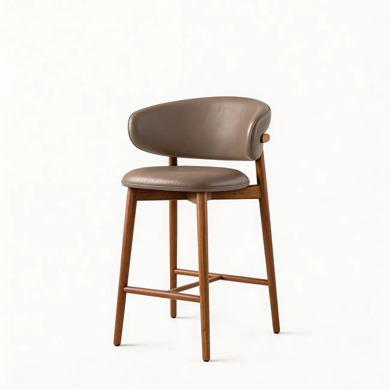 Modern Fabric Upholstered Counter Height Bar Stools Image - 12 | homeyfad