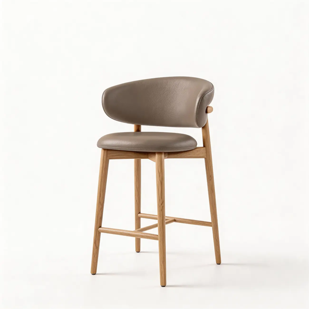 Modern Fabric Upholstered Counter Height Bar Stools Image - 13 | homeyfad