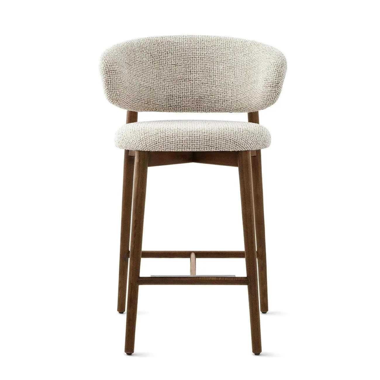 Modern Fabric Upholstered Counter Height Bar Stools Image - 7 | homeyfad