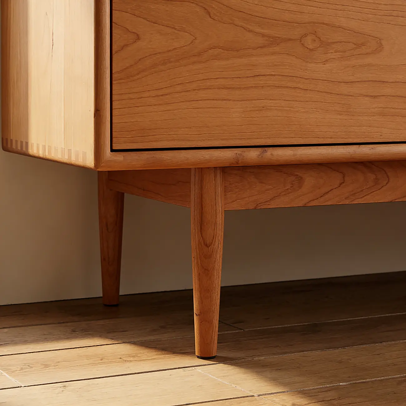 63" Scandinavian Natural Light Wood Dresser with 8-Drawers Image - 6 | homeyfad