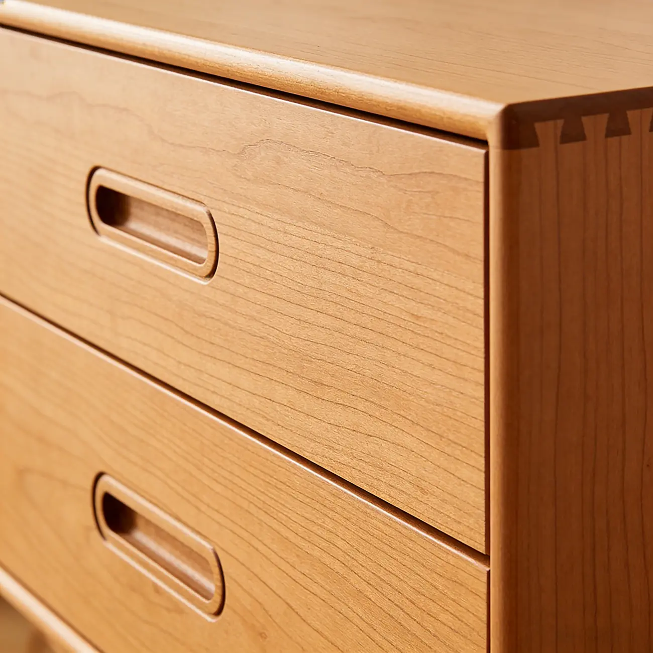 63" Scandinavian Natural Light Wood Dresser with 8-Drawers Image - 8 | homeyfad