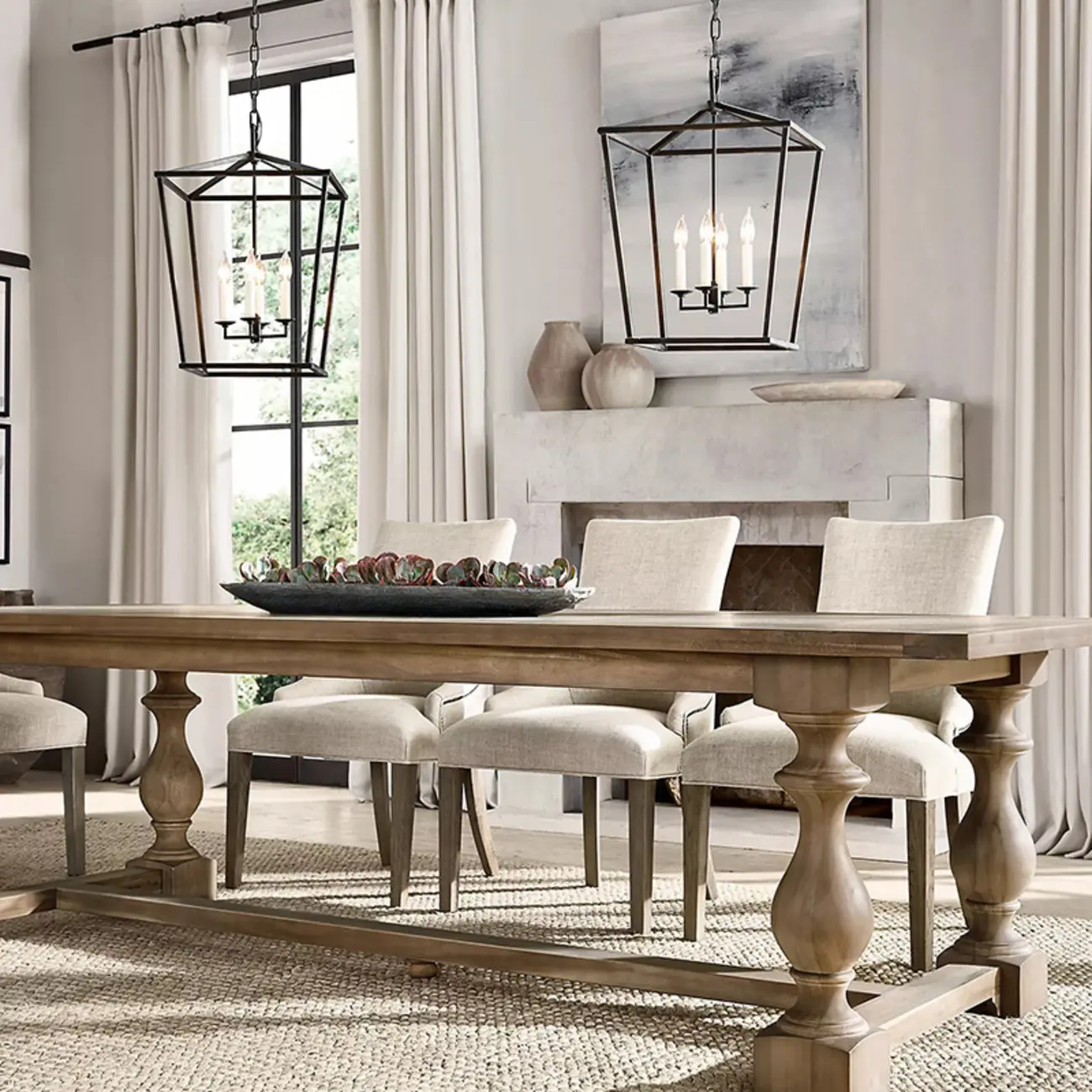 Industrial Adjustable Metal Lantern Caged Candelabra Chandelier Image - 3 | homeyfad