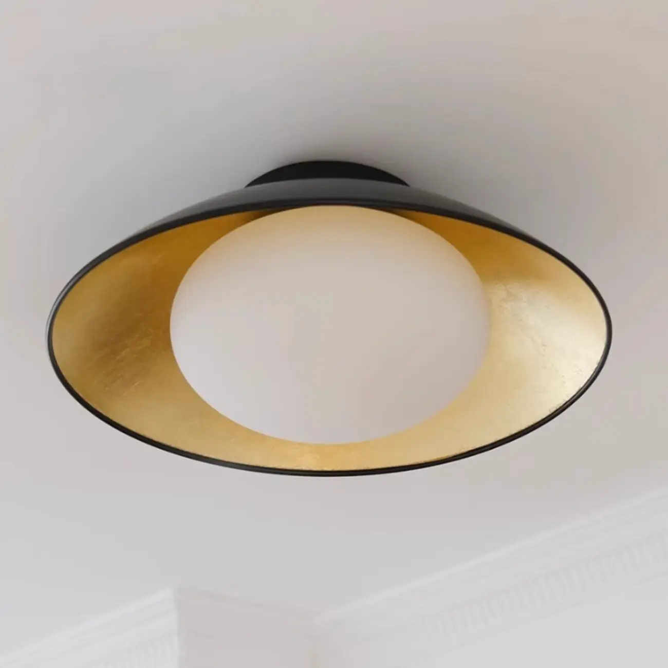 Modern LED Semi Flush Ceiling Light for Living Room Image - 2 | homeyfad