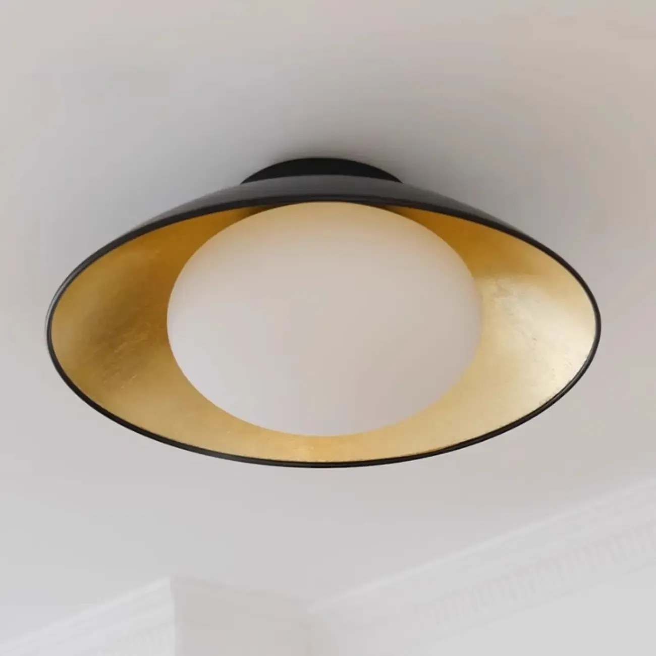 Modern LED Semi Flush Ceiling Light for Living Room Image - 2