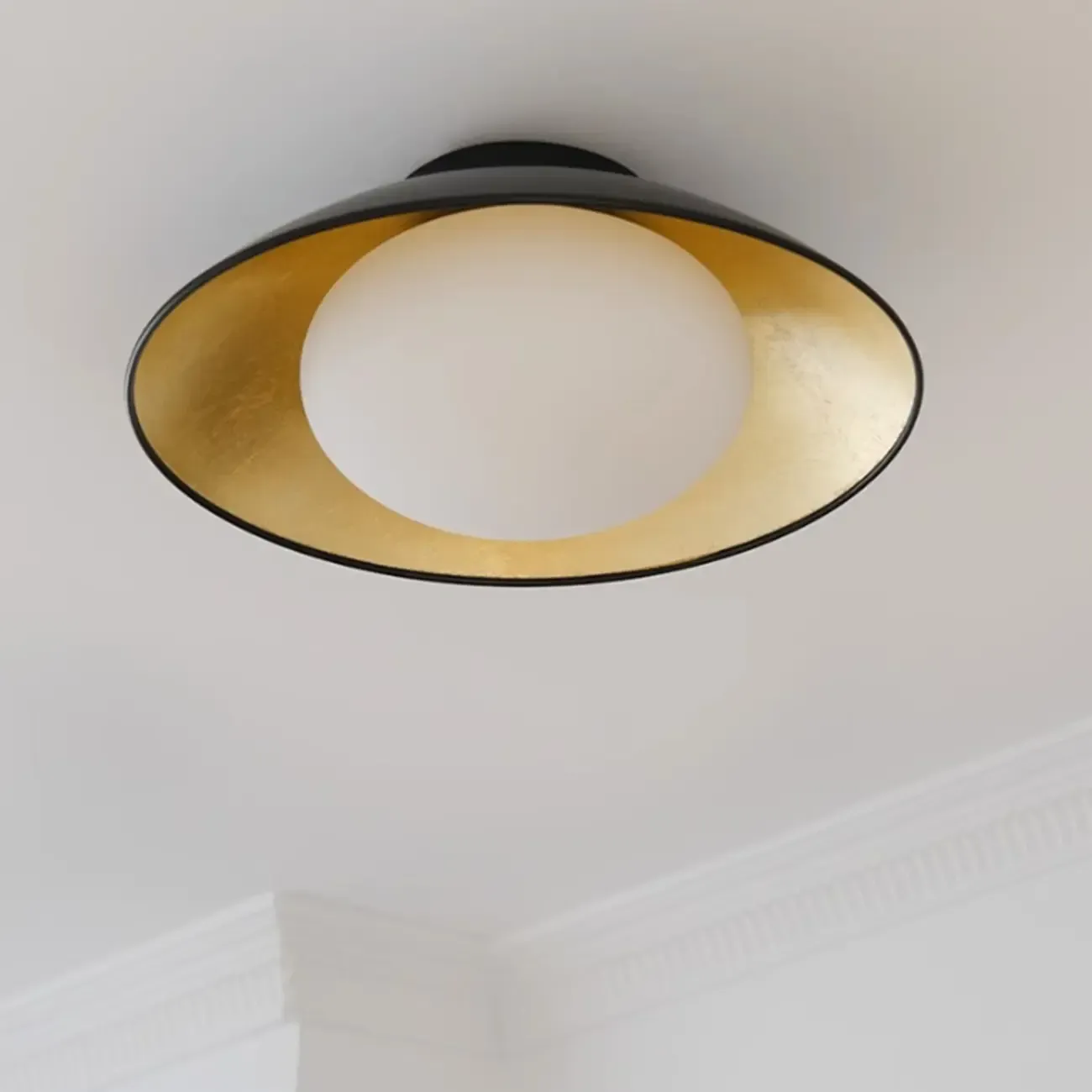 Modern LED Semi Flush Ceiling Light for Living Room Image - 3