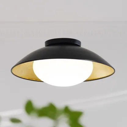 Modern LED Semi Flush Ceiling Light for Living Room Image - 4