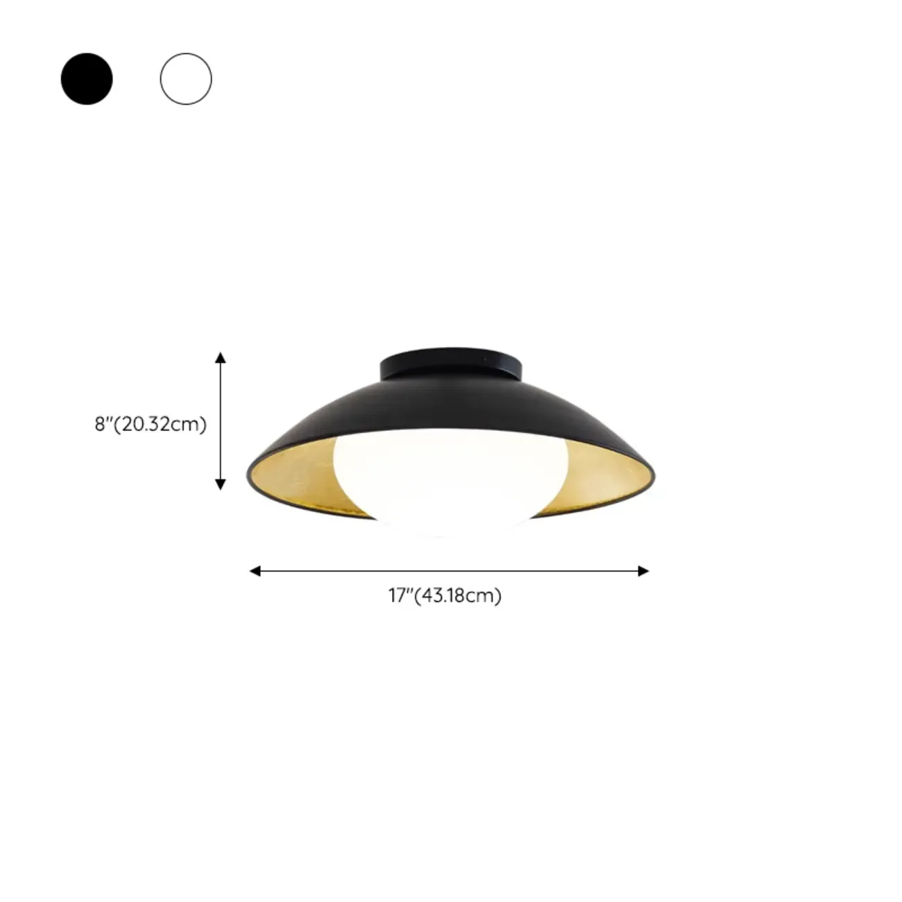 Modern LED Semi Flush Ceiling Light for Living Room Image - 13