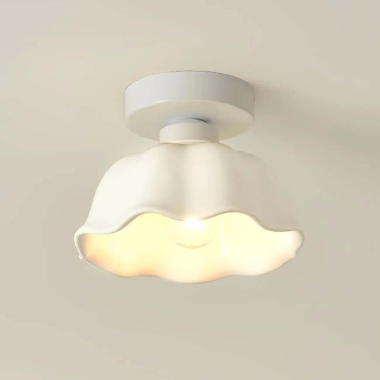 5 to 9 Inch Geometric Metal Modern Semi Flush Ceiling Light