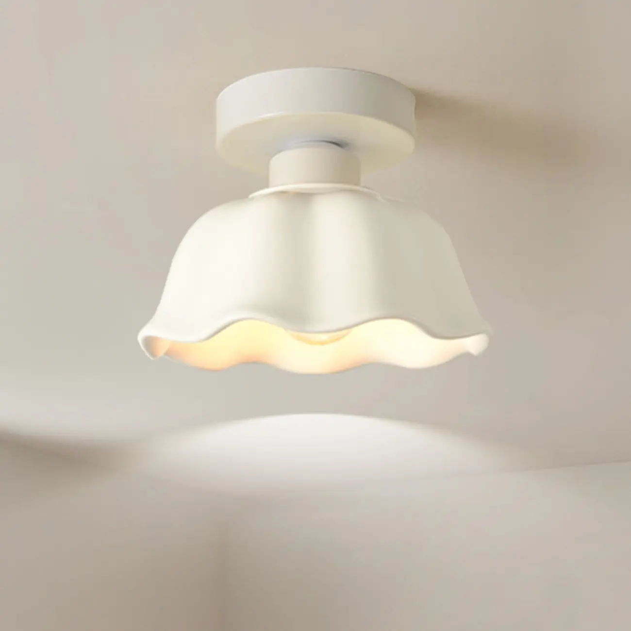 5 to 9 Inch Geometric Metal Modern Semi Flush Ceiling Light | homeyfad