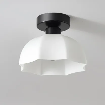 5 to 9 Inch Geometric Metal Modern Semi Flush Ceiling Light