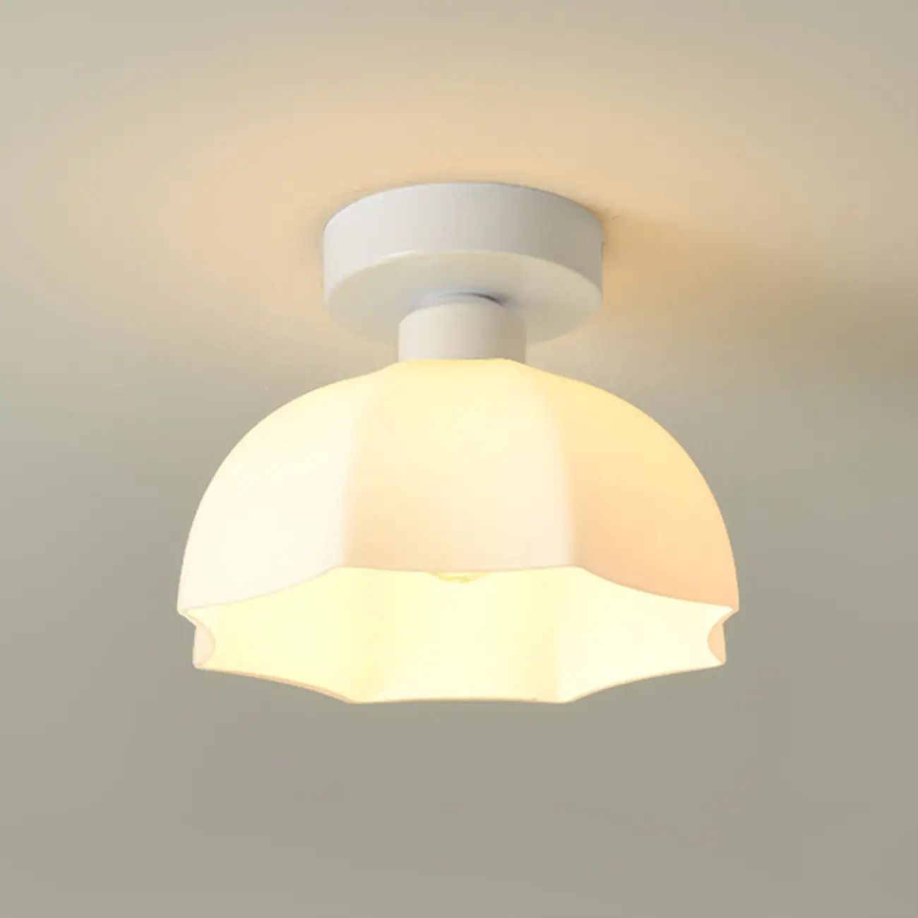 5 to 9 Inch Geometric Metal Modern Semi Flush Ceiling Light | homeyfad