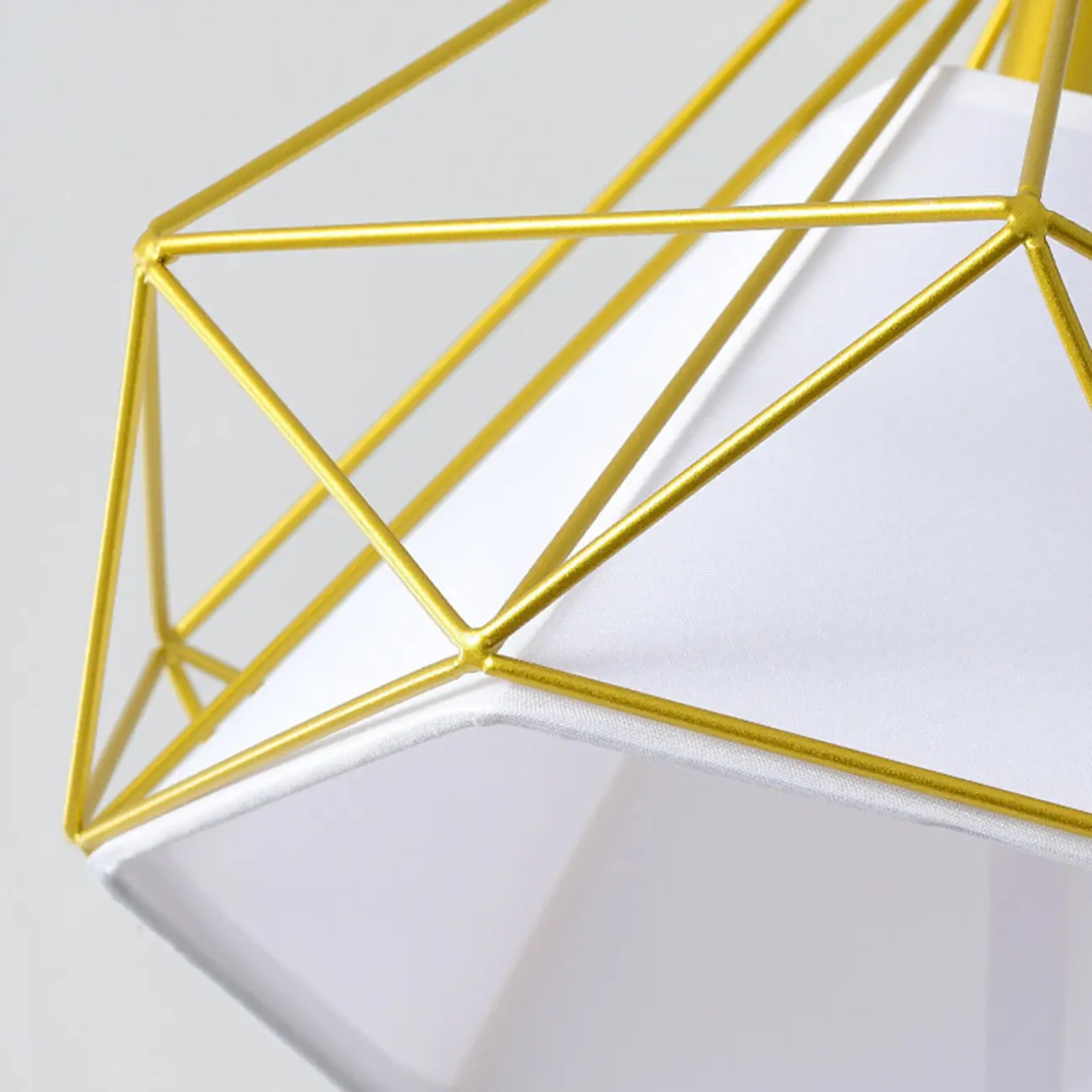 5 to 9 Inch Geometric Metal Modern Semi Flush Ceiling Light | homeyfad