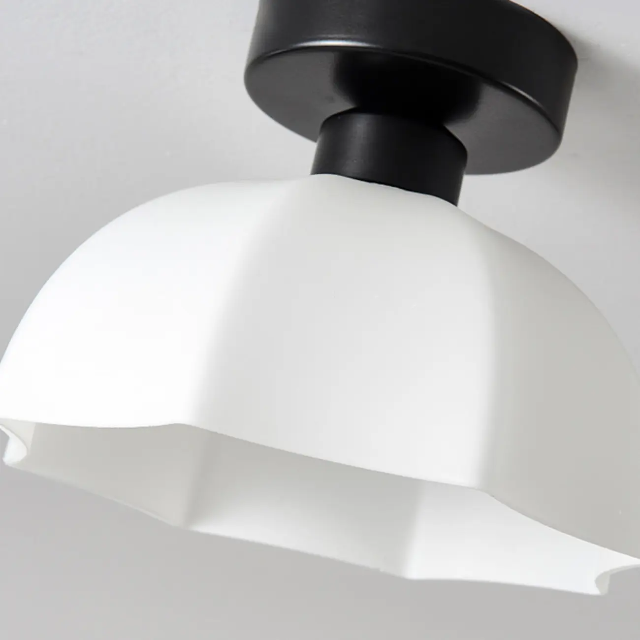 5 to 9 Inch Geometric Metal Modern Semi Flush Ceiling Light | homeyfad