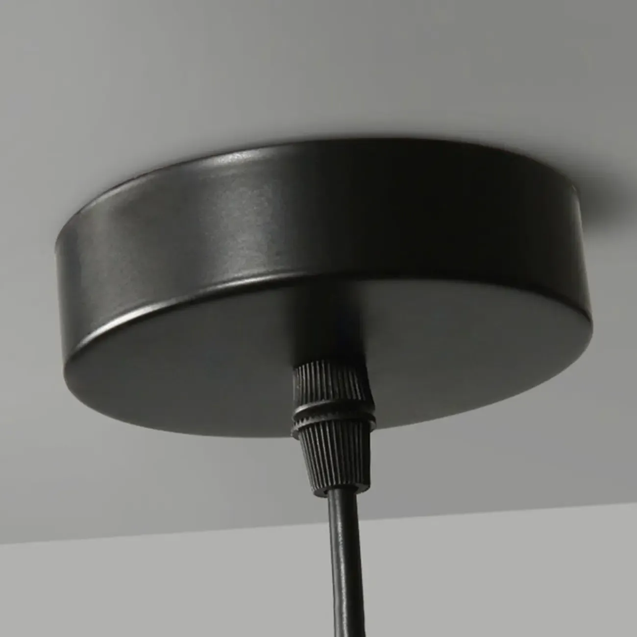 Modern Black Metal Glass Globe Light for Kitchen Islands Image - 10