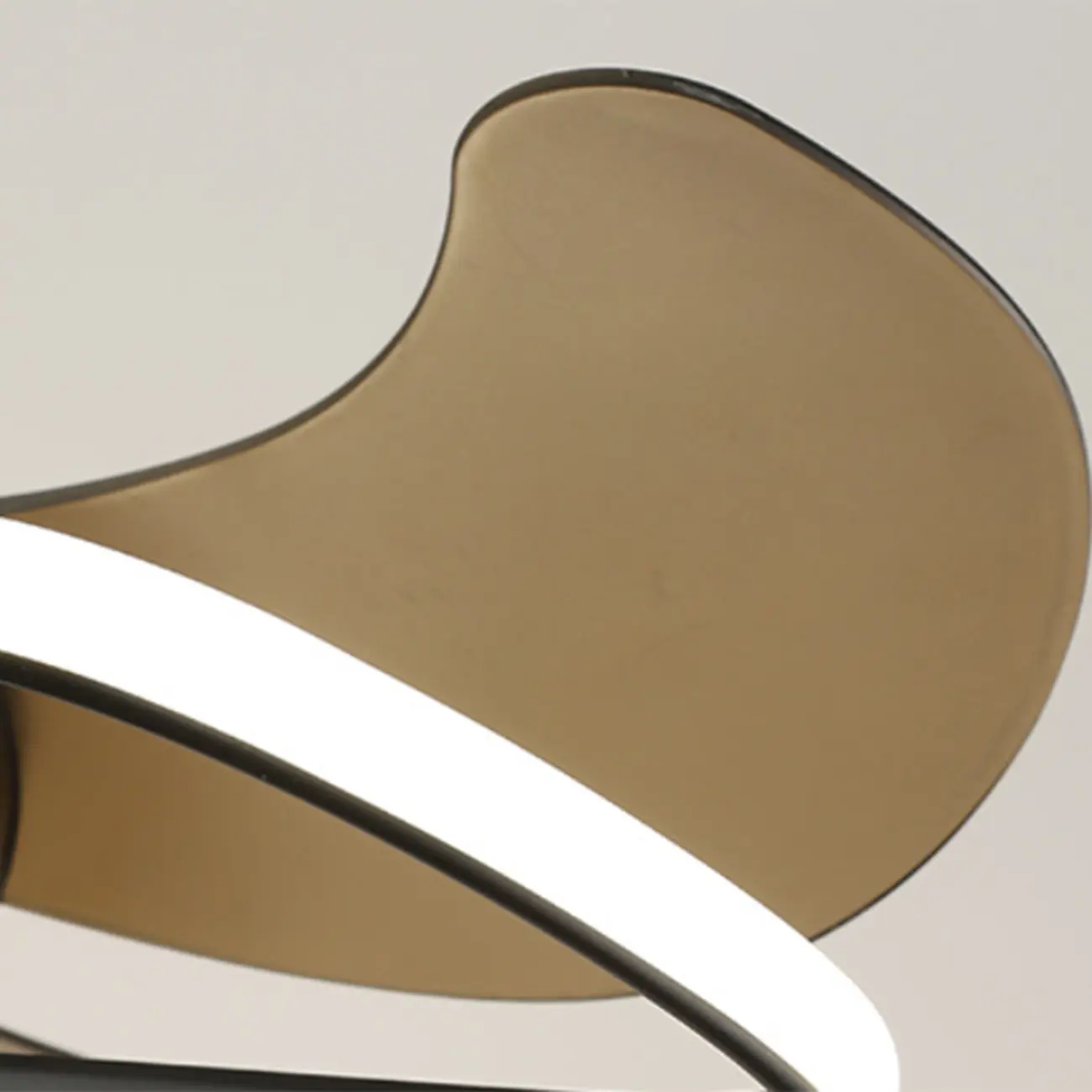 Modern Metal Ceiling Fan with LED Light for Living Room Image - 10 | homeyfad
