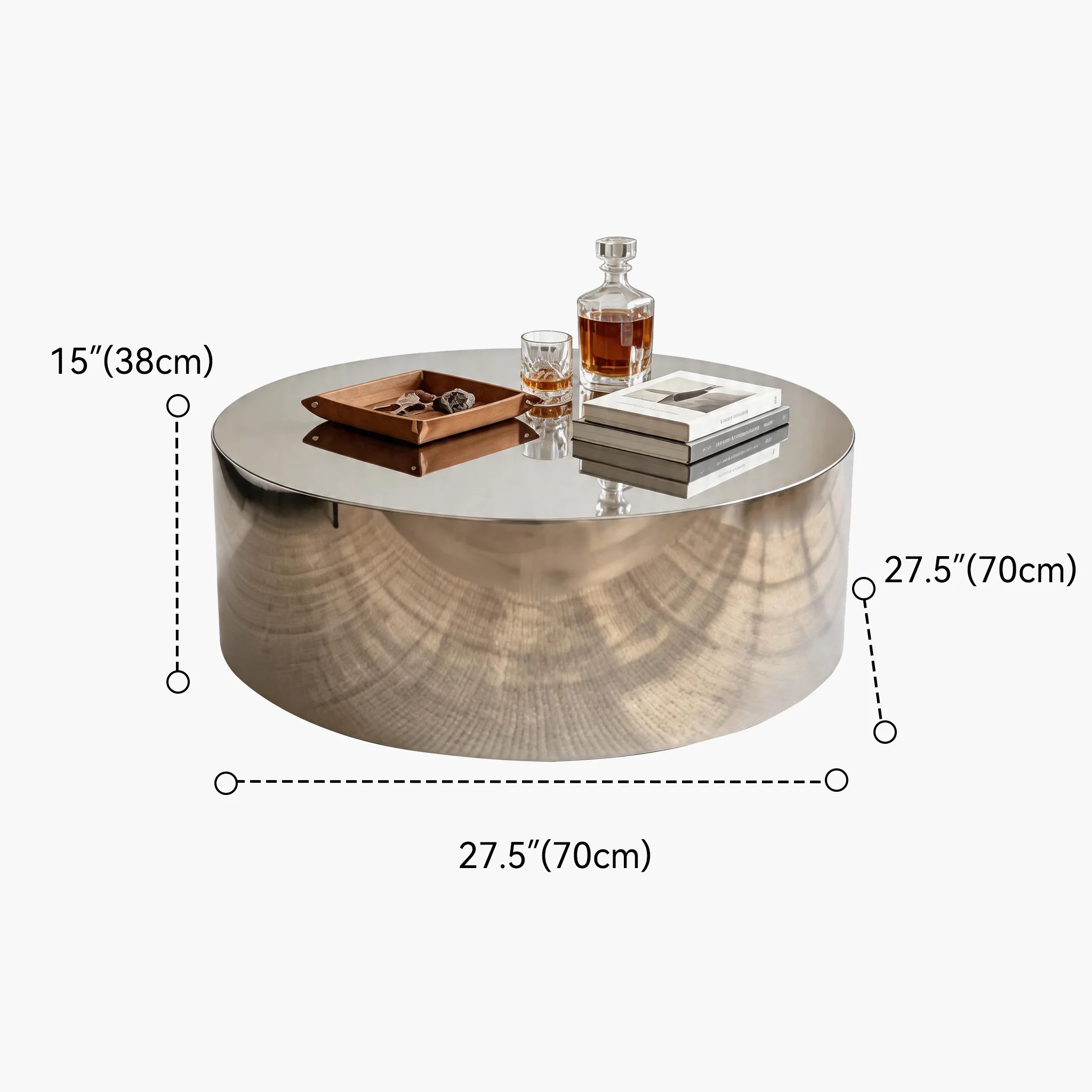 Abstract Modern Metal Mirror Coffee Table #size | homeyfad