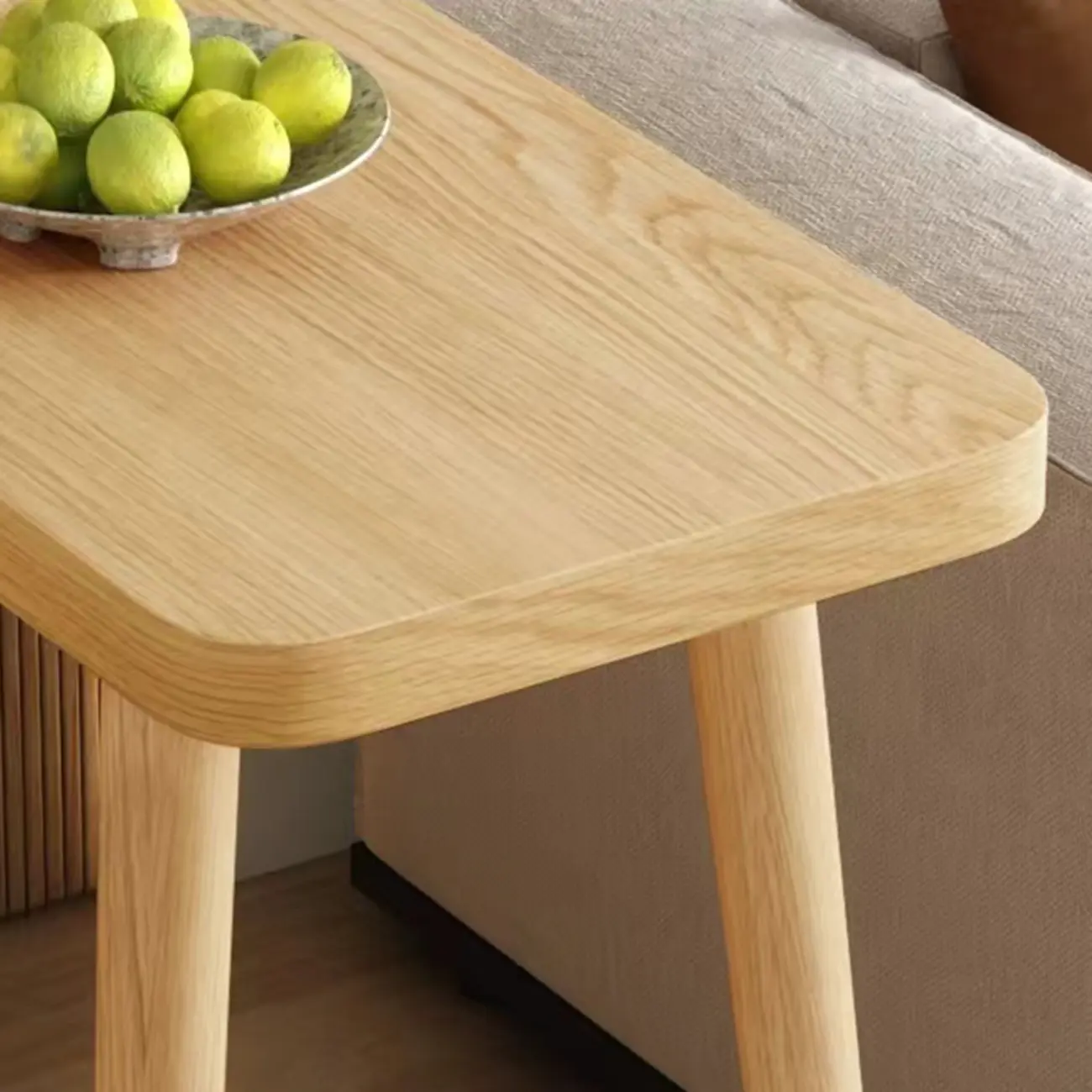 Scandinavian Wooden Bar Table with Footrest for Dining Spaces Image - 7 | homeyfad