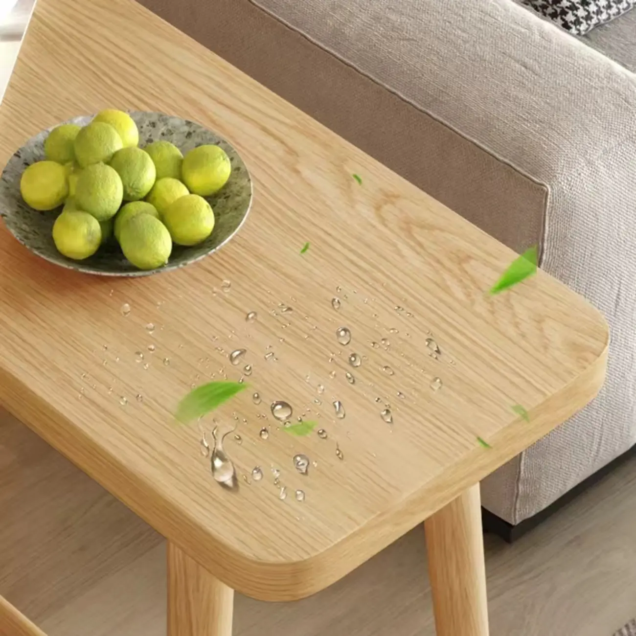 Scandinavian Wooden Bar Table with Footrest for Dining Spaces Image - 8 | homeyfad