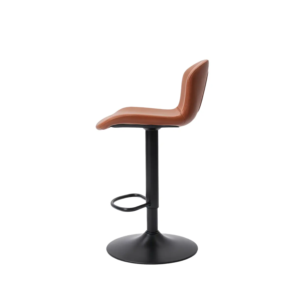 Industrial Waterproof Pu Leather Adjustable Swivel Bar Stool Image - 13 | homeyfad