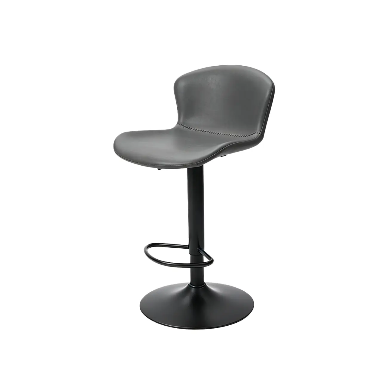 Industrial Waterproof Pu Leather Adjustable Swivel Bar Stool Image - 14 | homeyfad