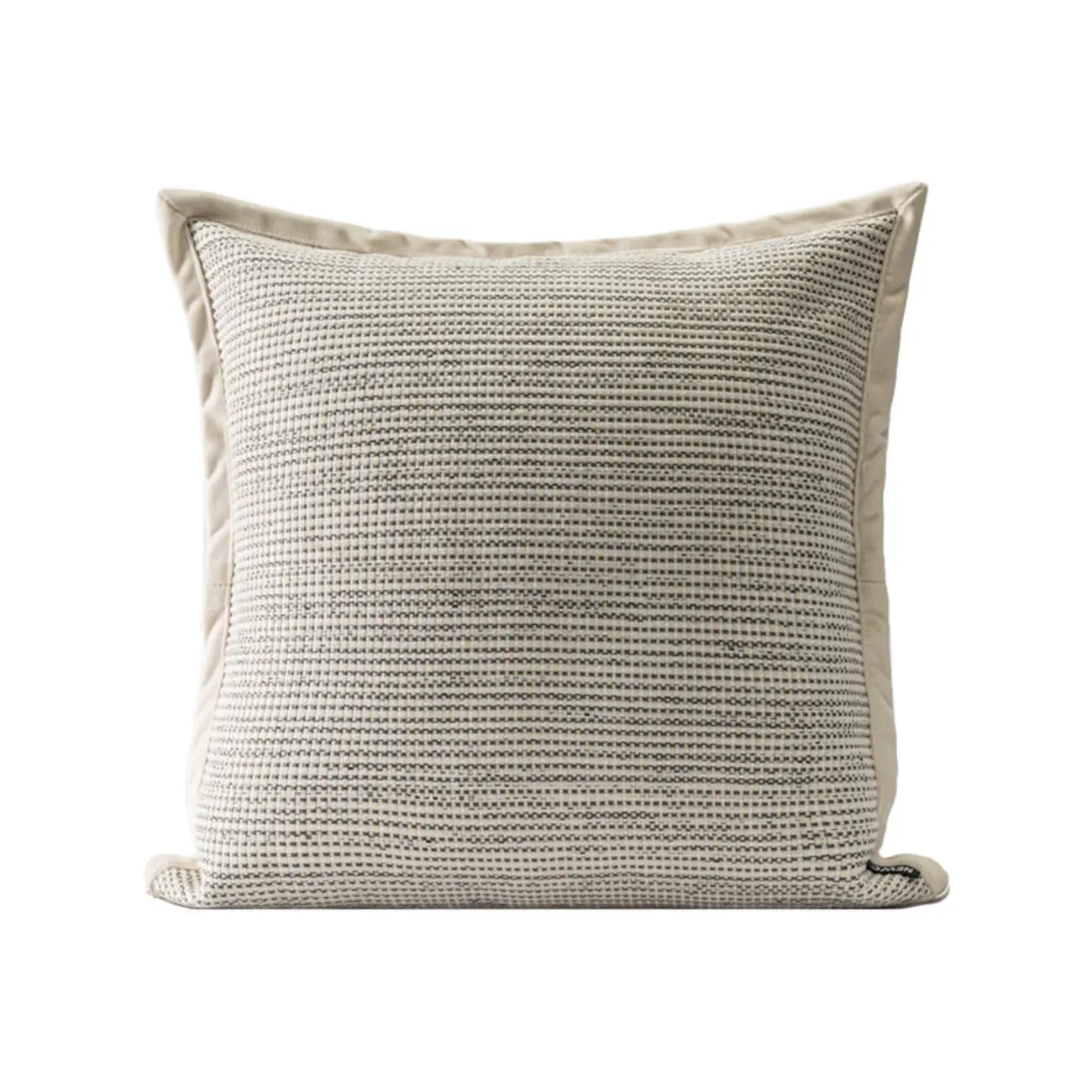 Modern Minimalist Beige Woven Textured Decorative Throw Pillow Image - 12 | homeyfad