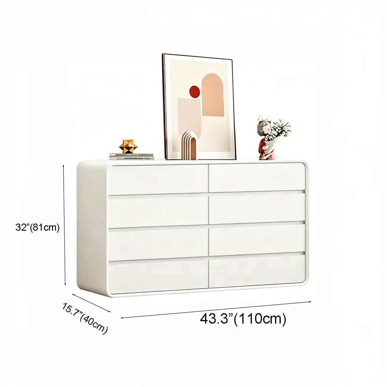 Classic Wooden Dressers in Beige with Soft Close Drawers Image - 24 | homeyfad