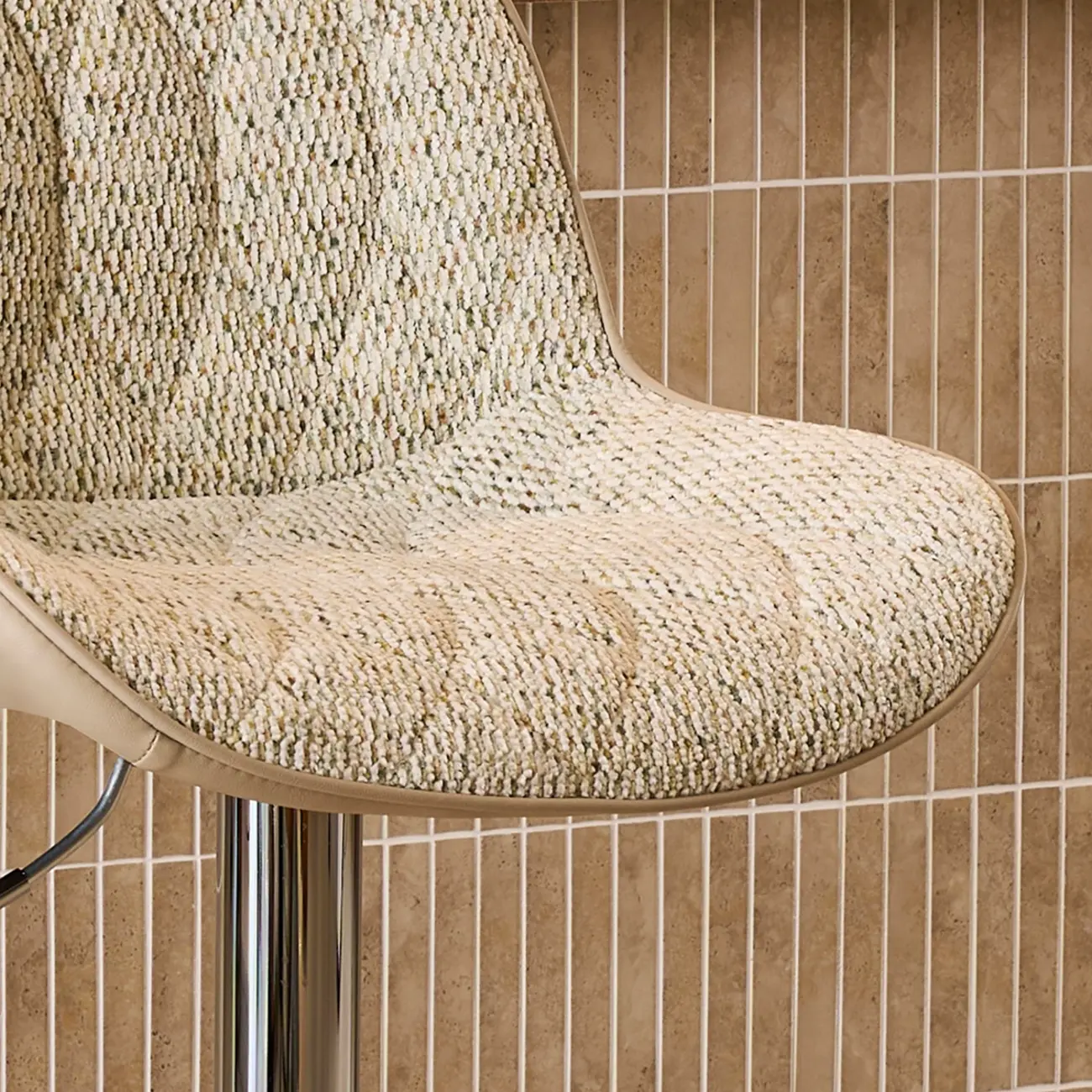 Modern Upholstered Adjustable Swivel Counter Height Bar Stools with Backrest Image - 14 | homeyfad