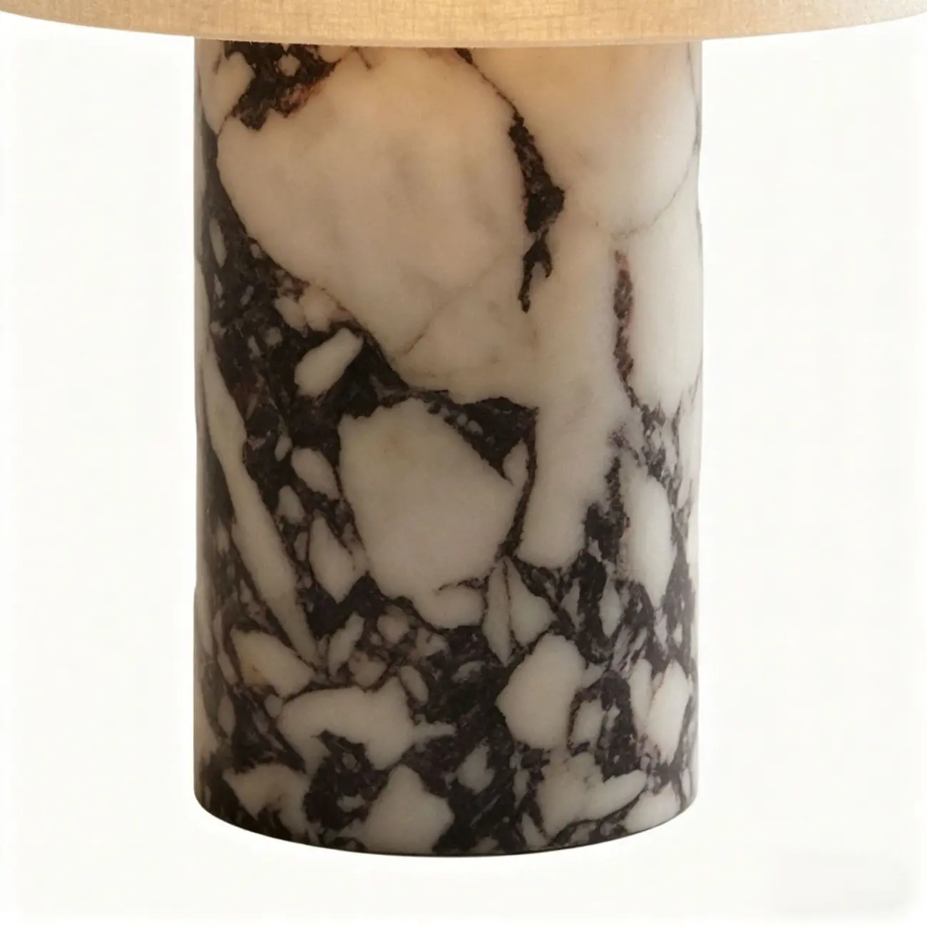 Modern Marble Cylinder Touch Control Bedside Table Lamp Image - 6 | homeyfad