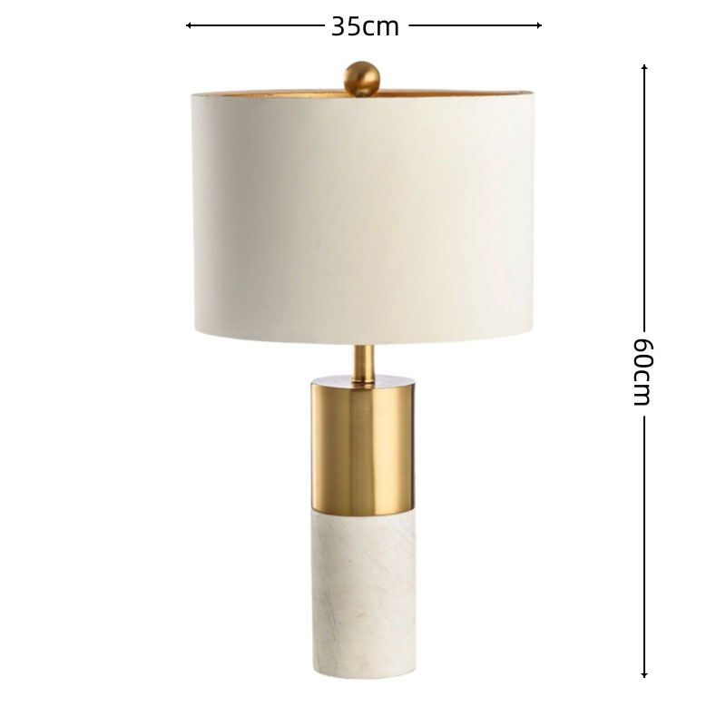 Modern Luxury Dimmable Marble Table Lamp for Nightstands | homeyfad