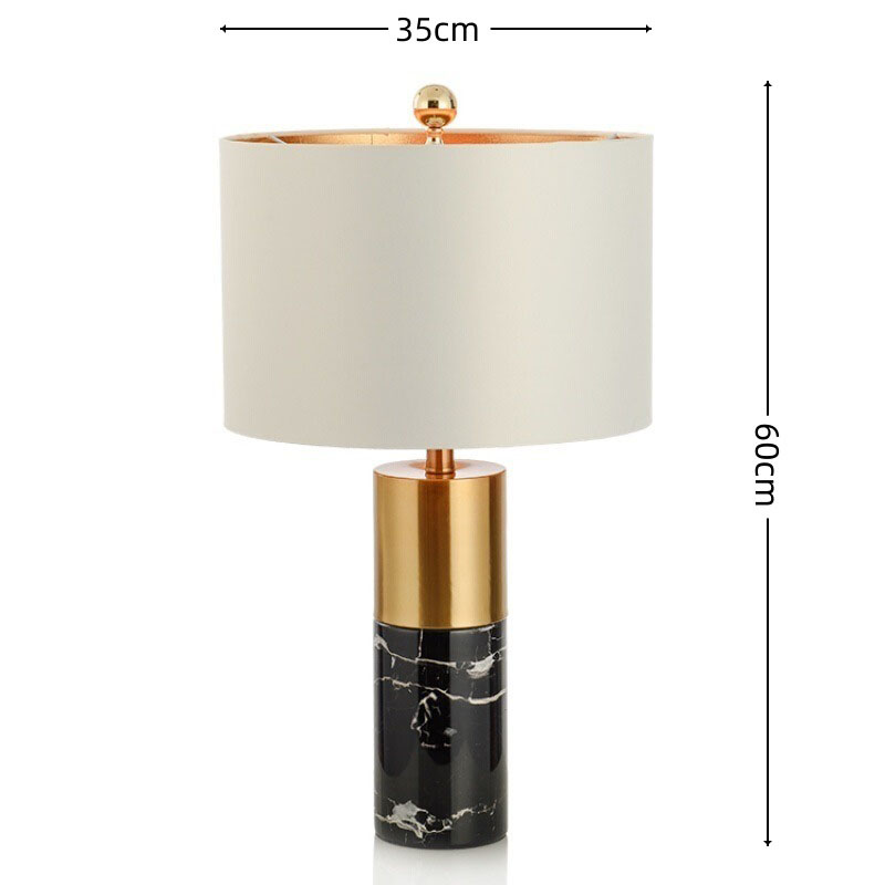 Modern Luxury Dimmable Marble Table Lamp for Nightstands | homeyfad
