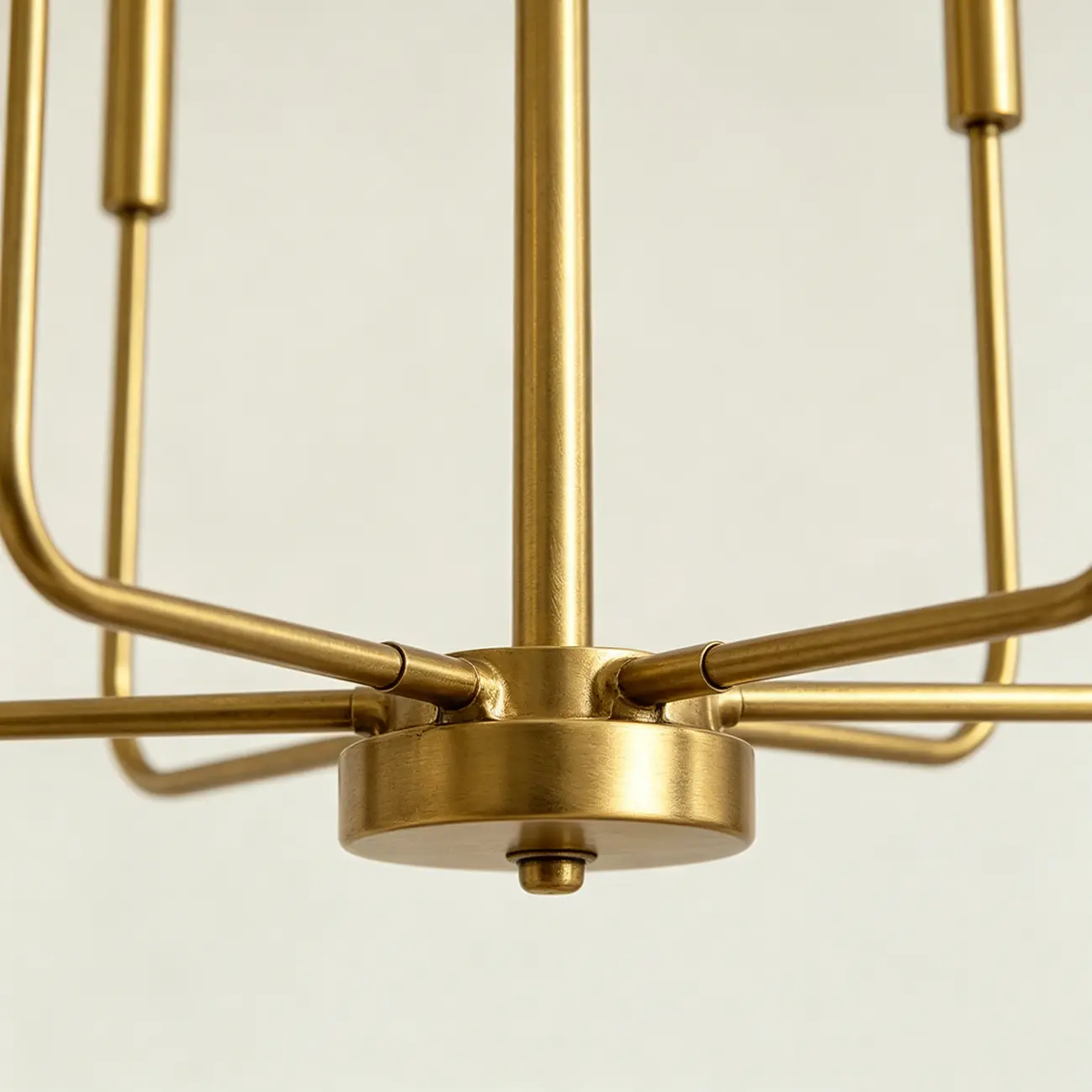 Minimalist Iron Candle-style Chandelier Adjustable Chain Height Image - 5 | homeyfad