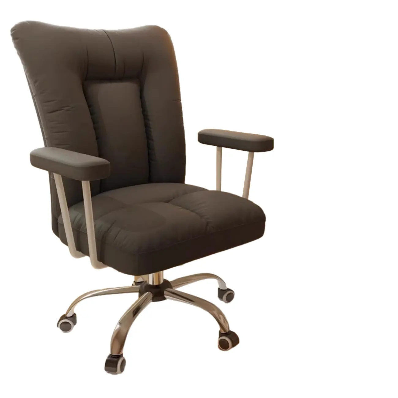 Apricot Fabric Adjustable Swivel Office Chair Image - 13 | homeyfad