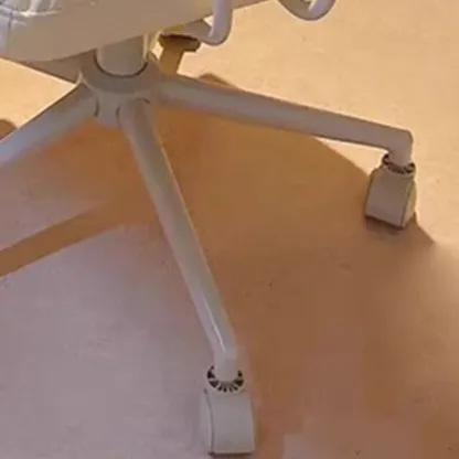 Apricot Fabric Adjustable Swivel Office Chair Image - 16