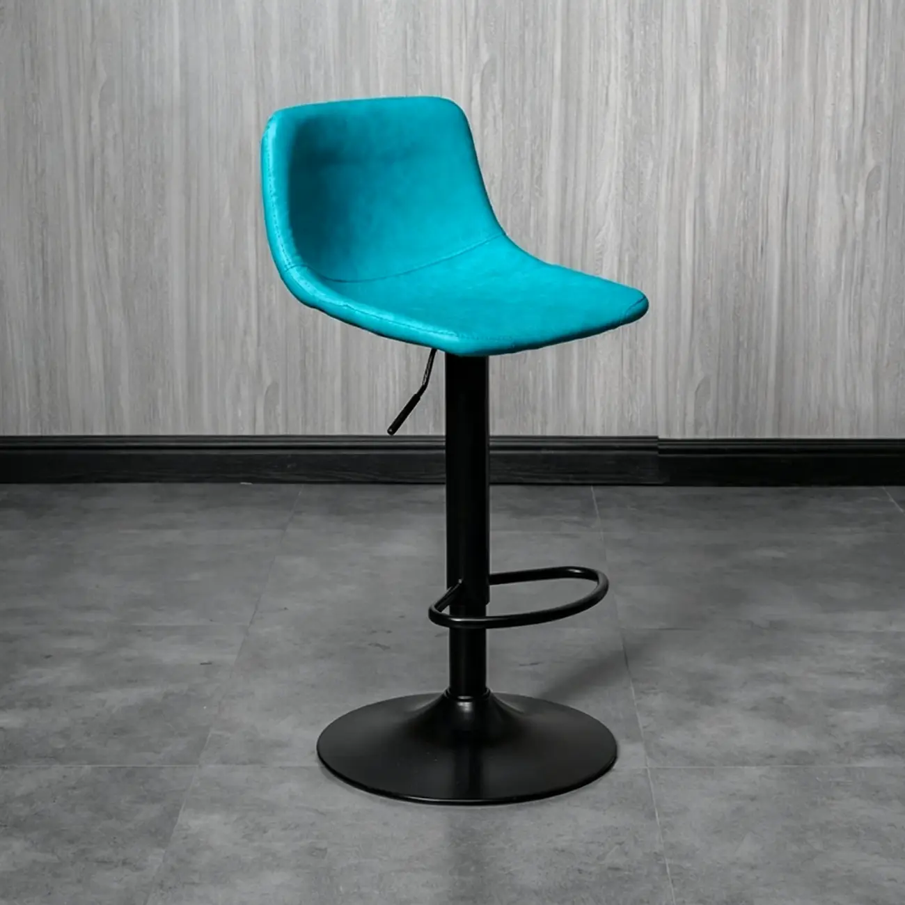 Modern Leather Swivel Bar Stool Adjustable Height Image - 19 | homeyfad