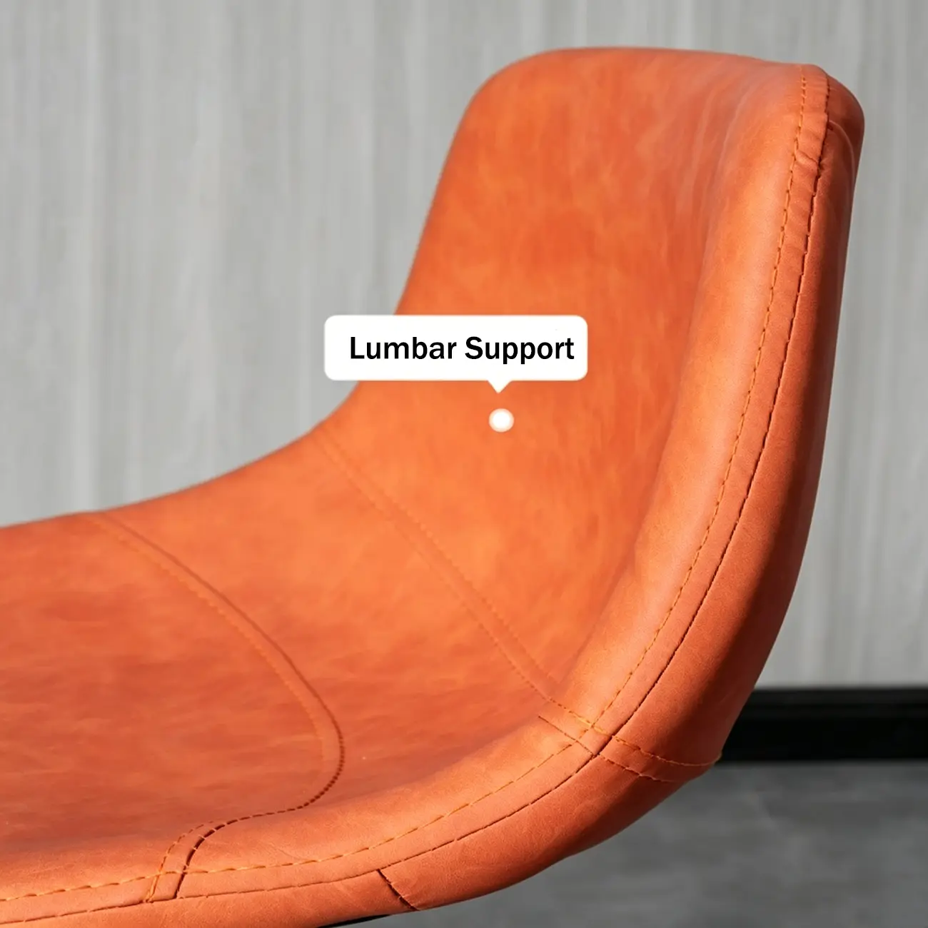 Modern Leather Swivel Bar Stool Adjustable Height Image - 6 | homeyfad
