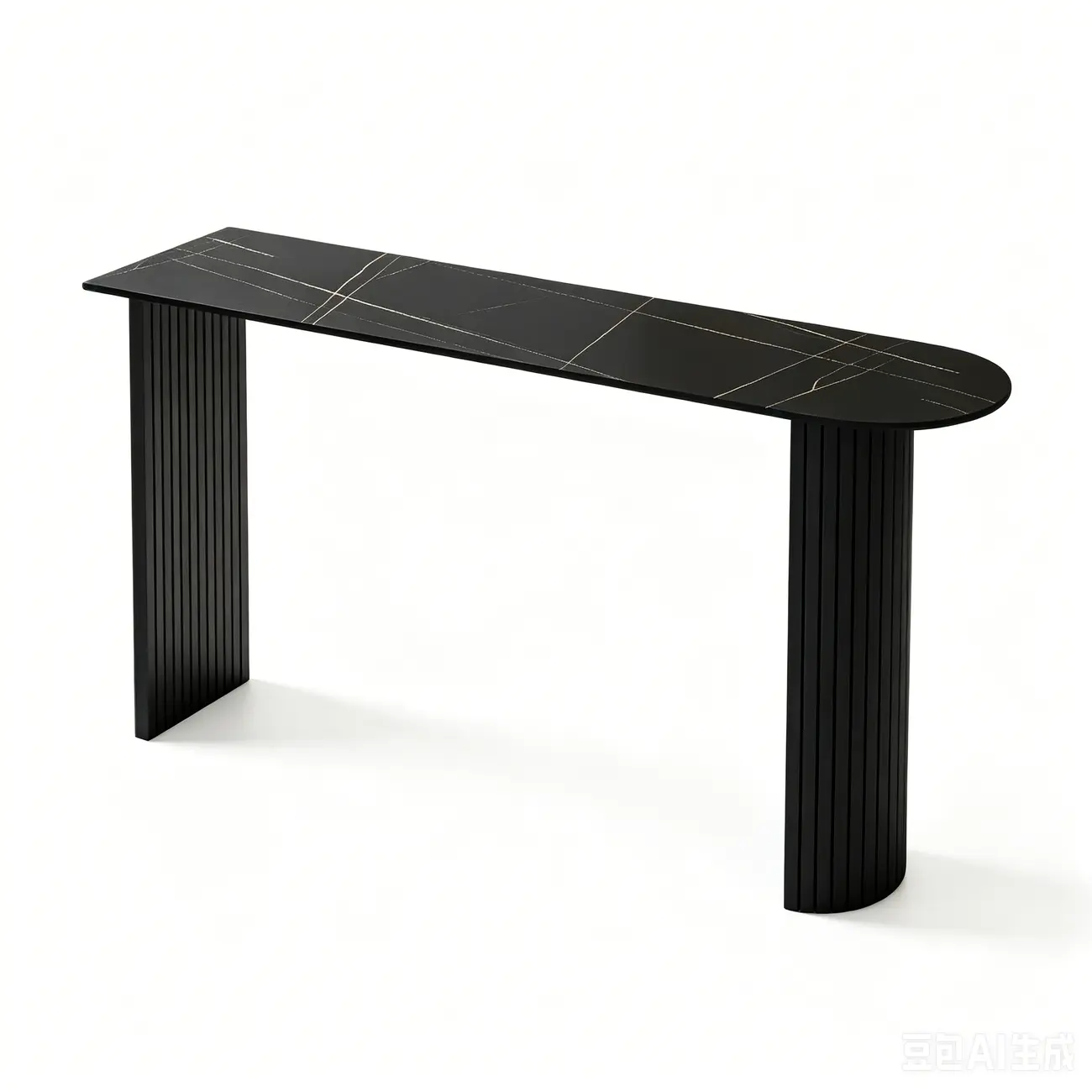 Modern Marble Top Bar Table with Geometric Frame for Dining Image - 9 | homeyfad