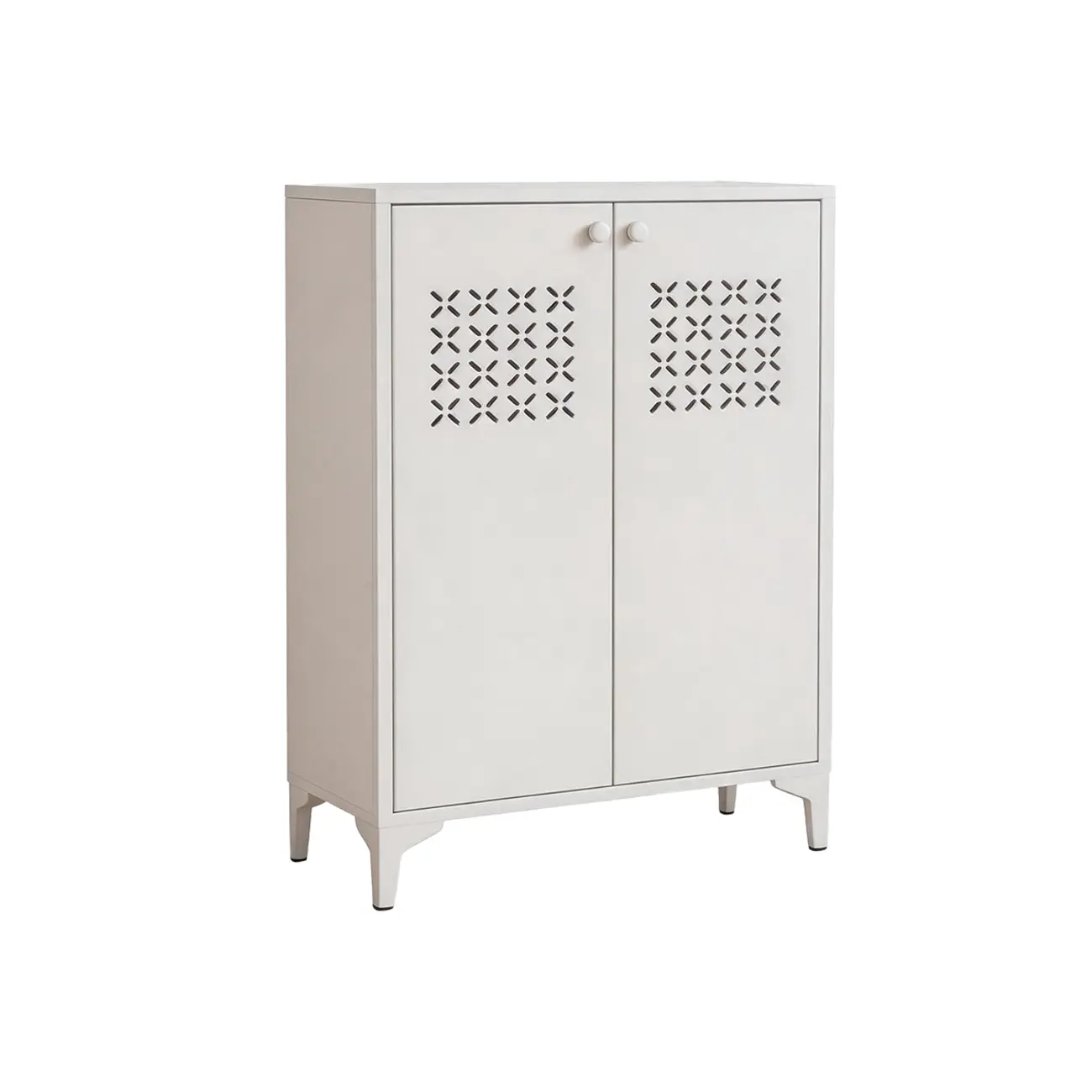Modern Breathable Lattice Shoe Storage With Adjustable Shelves Image - 16 | homeyfad