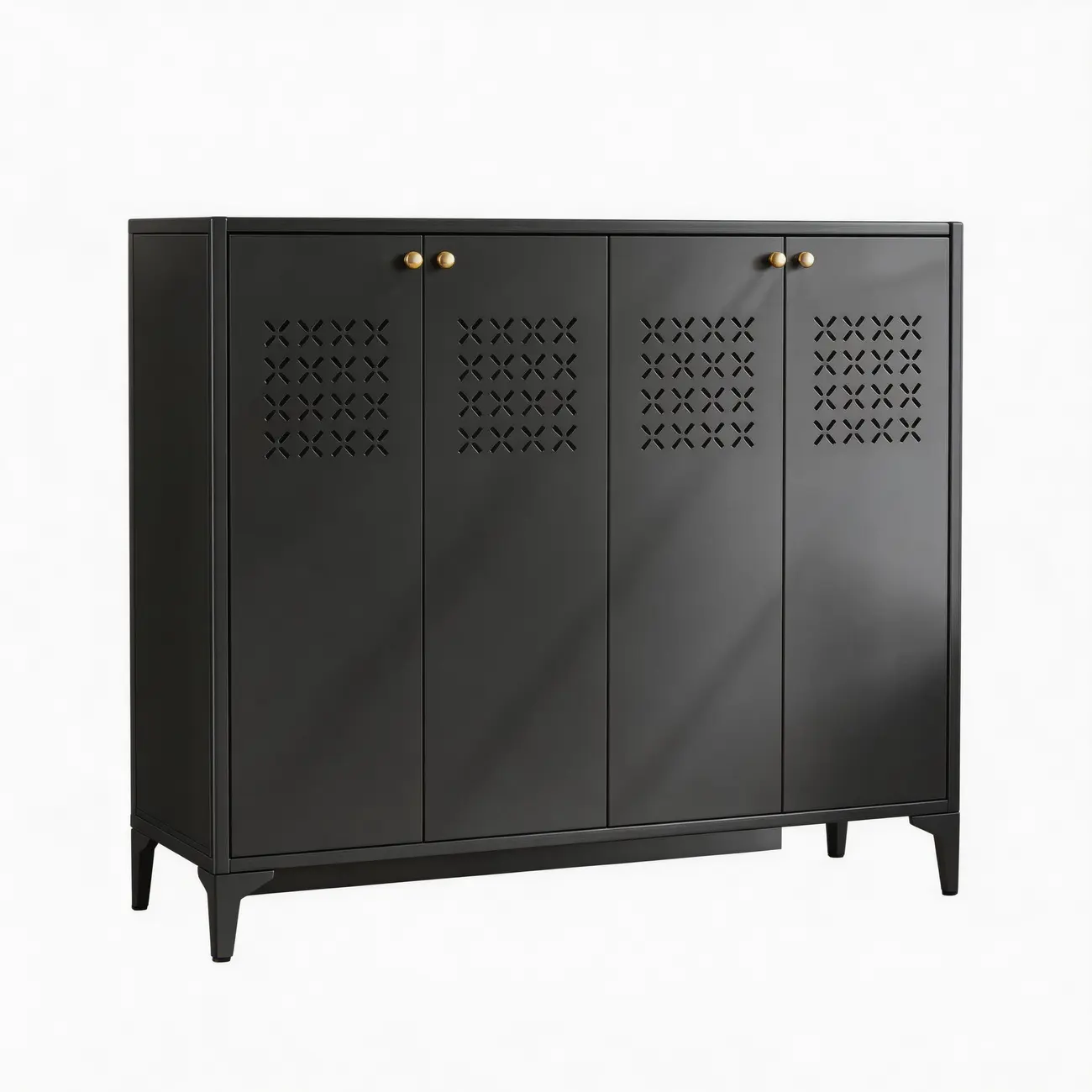 Modern Breathable Lattice Shoe Storage With Adjustable Shelves Image - 18 | homeyfad