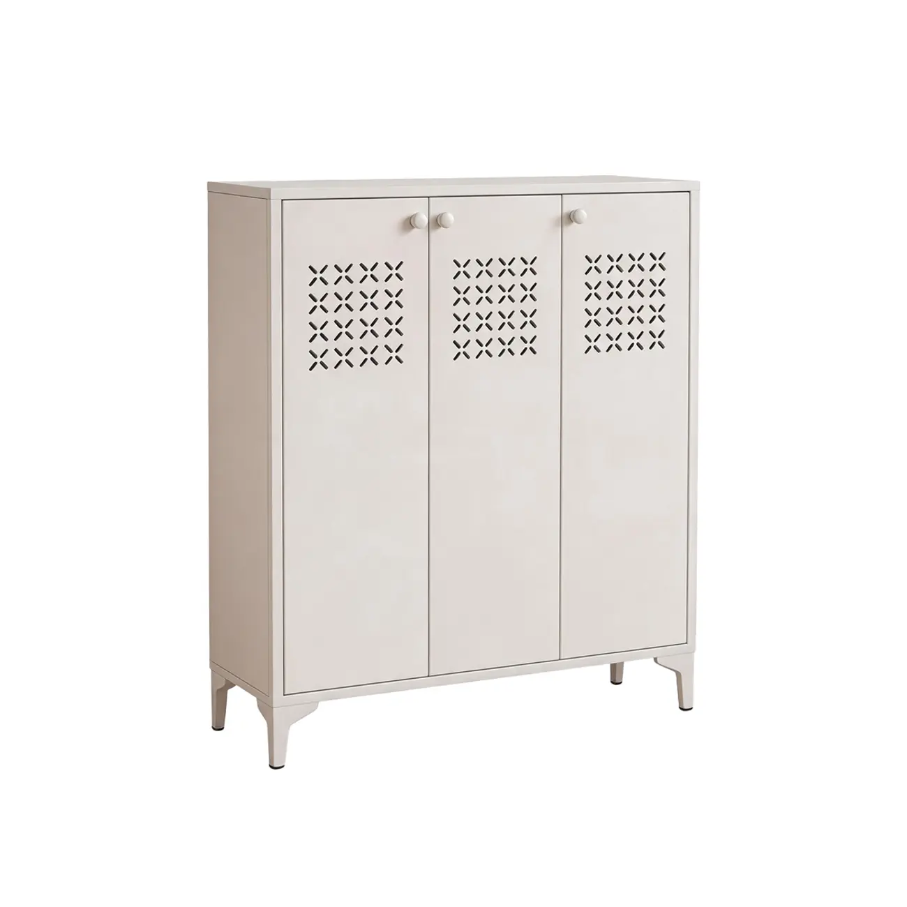 Modern Breathable Lattice Shoe Storage With Adjustable Shelves Image - 20 | homeyfad