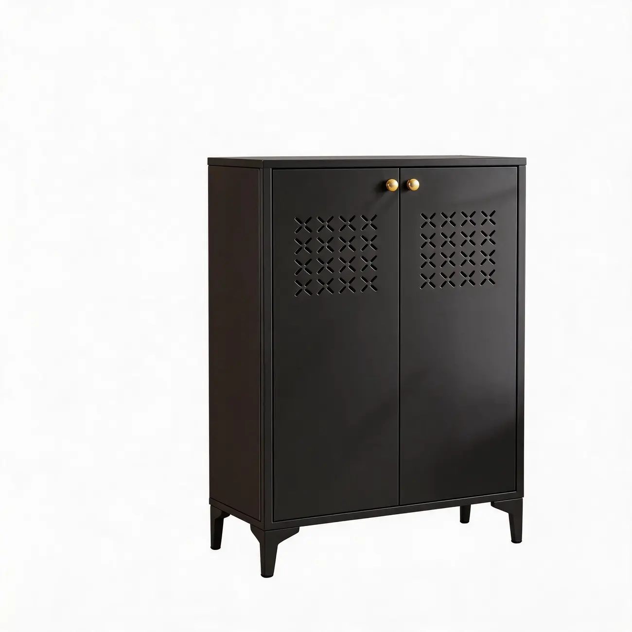 Modern Breathable Lattice Shoe Storage With Adjustable Shelves Image - 21 | homeyfad
