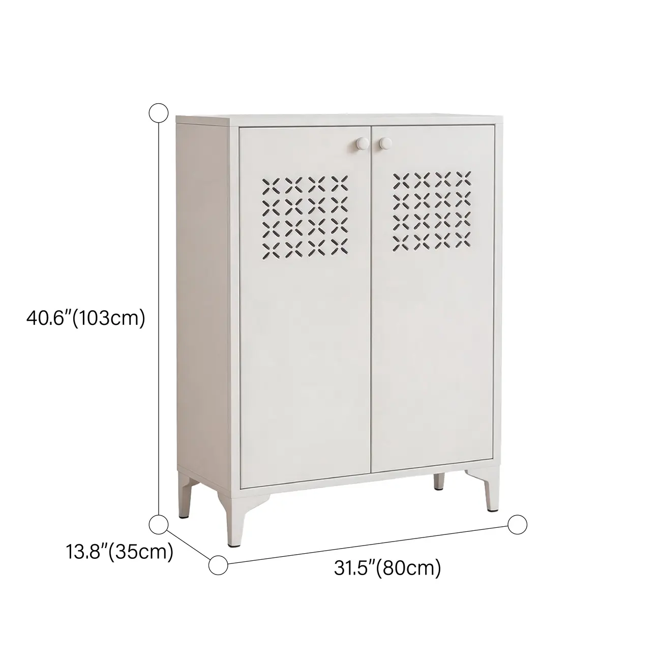 Modern Breathable Lattice Shoe Storage With Adjustable Shelves #size | homeyfad