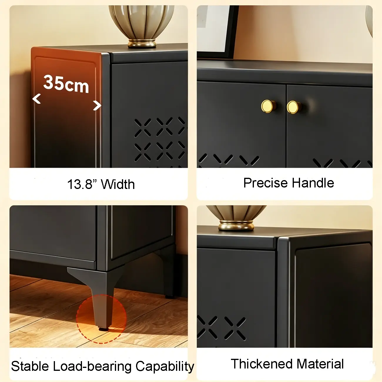 Modern Breathable Lattice Shoe Storage With Adjustable Shelves Image - 6 | homeyfad