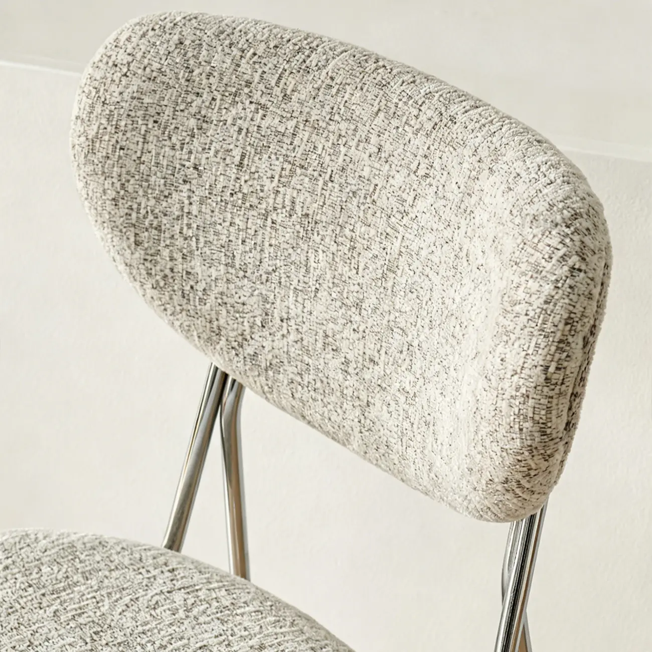 Minimalist Solid Steel Upholstered Kitchen Counter Stool Image - 11 | homeyfad
