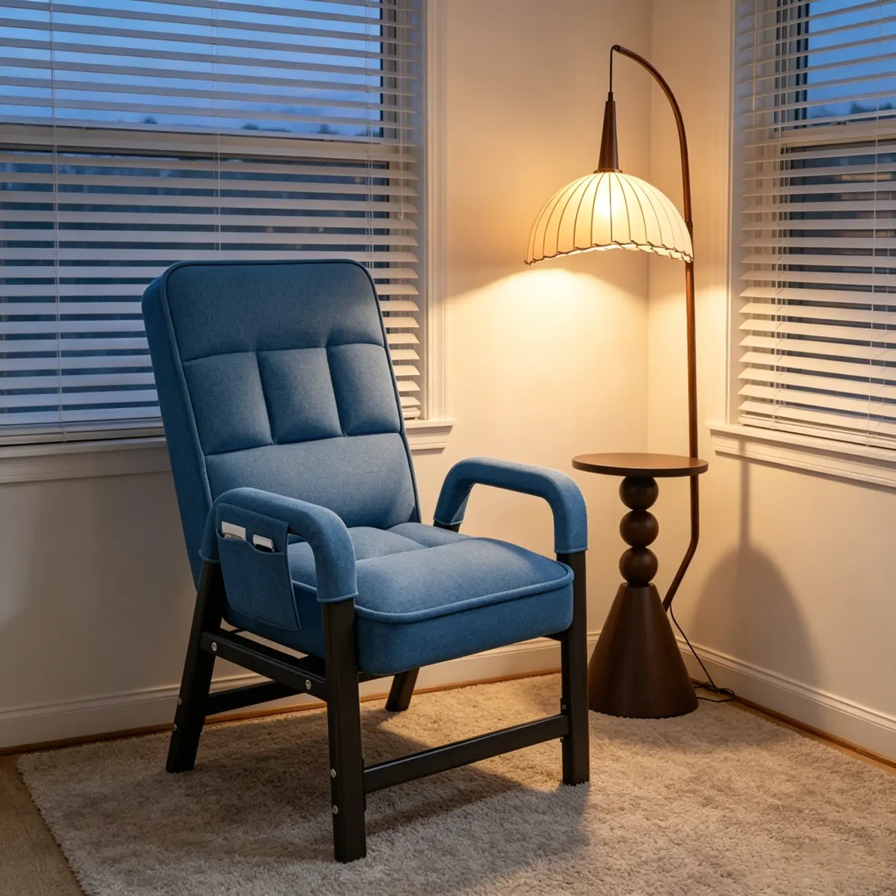Modern Gray Reclining Upholstered Office Chair Image - 2 | homeyfad