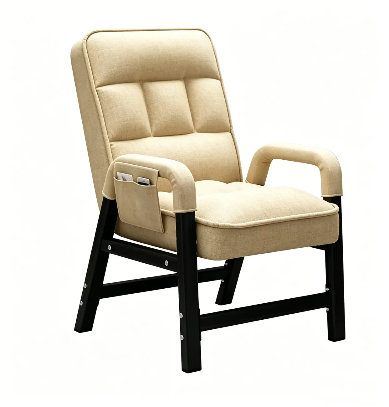 Modern Gray Reclining Upholstered Office Chair Image - 12 | homeyfad