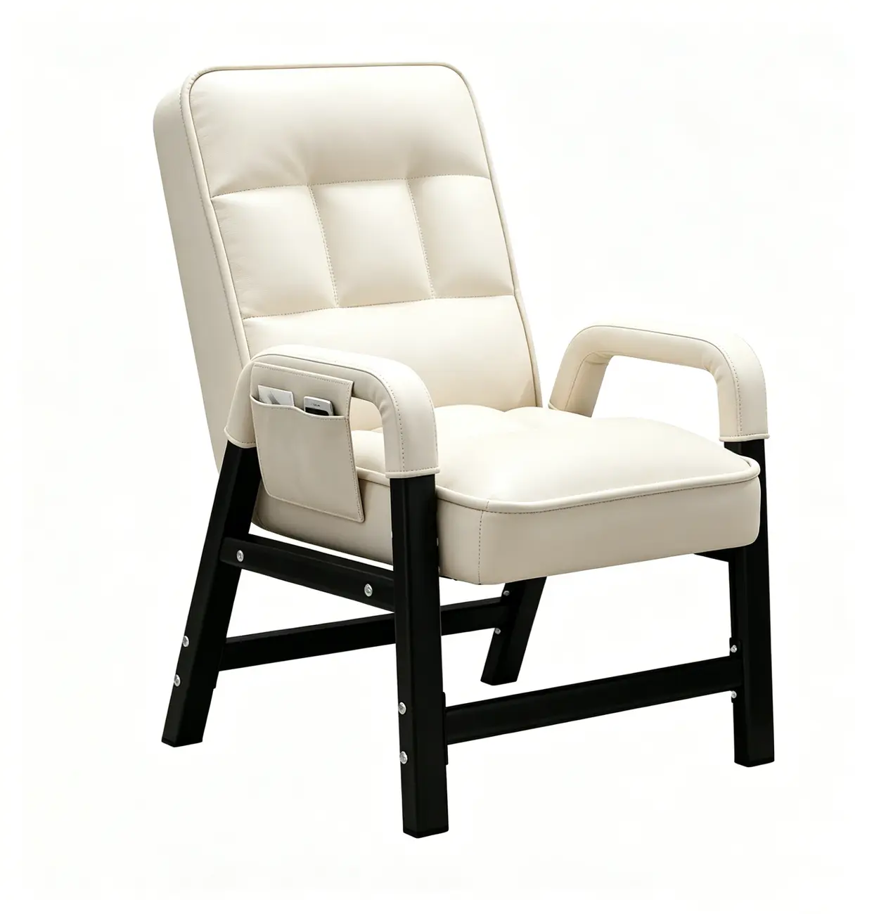Modern Gray Reclining Upholstered Office Chair Image - 18 | homeyfad