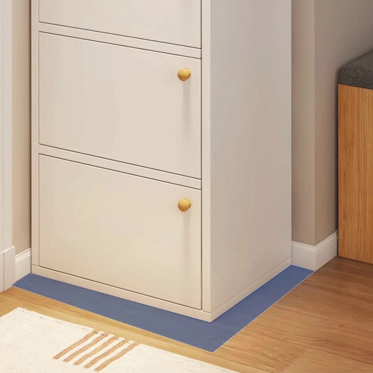 5-Tier Modern Oak Entryway Shoe Cabinet with Doors Image - 12 | homeyfad